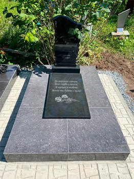 Памятник Гранит С7 подиум керамогранит, гранитная плита