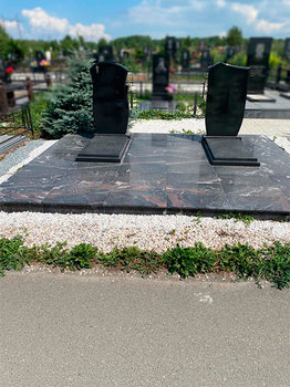 Памятник Гранит №80 и №29, подиум керамогранит 